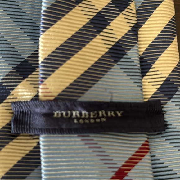 Men’s Blue Burberry Tie - Picture 2 of 2